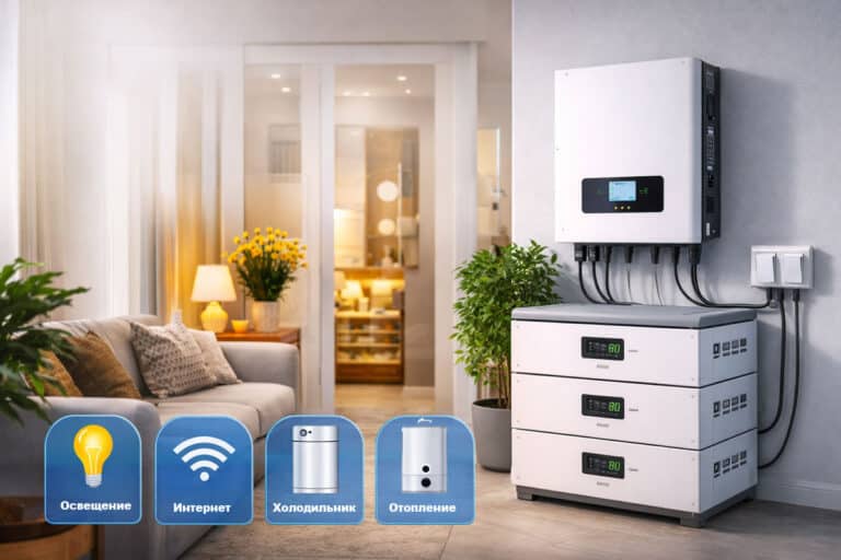 Сколько работает дом от аккумуляторов Скільки працює будинок від акумуляторів